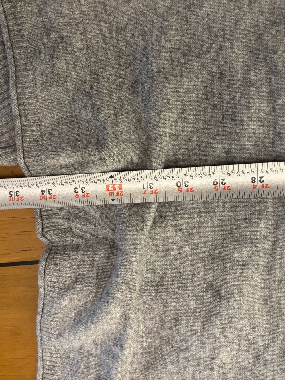 Tahari Cashmere Heather Gray Hooded Poncho Sweater - Picture 7 of 12